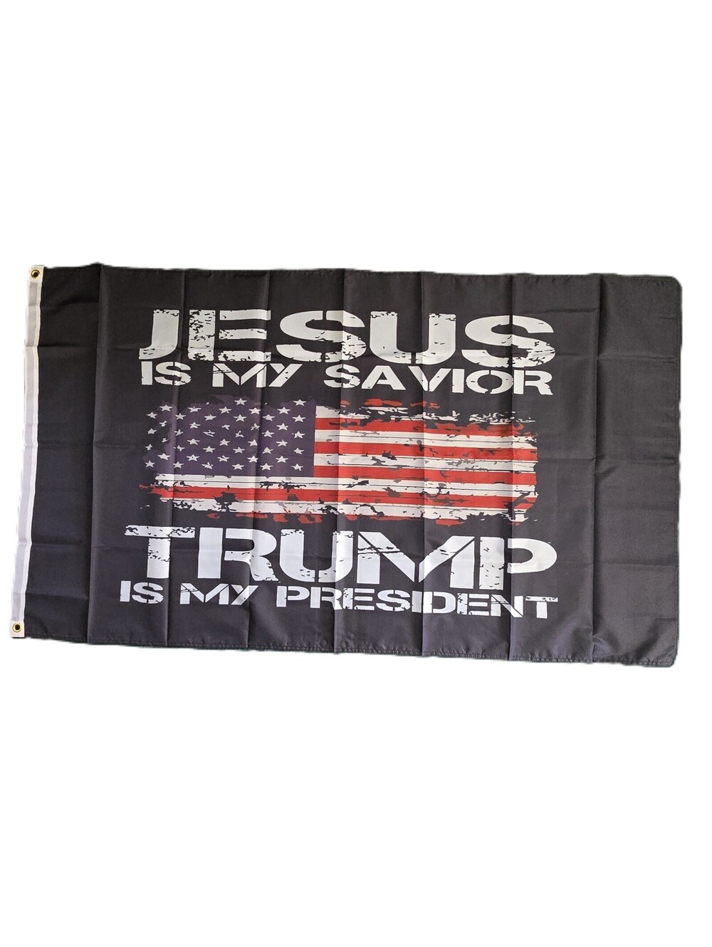Jesus Is My Savior Trump Is My President Flag Banner USA